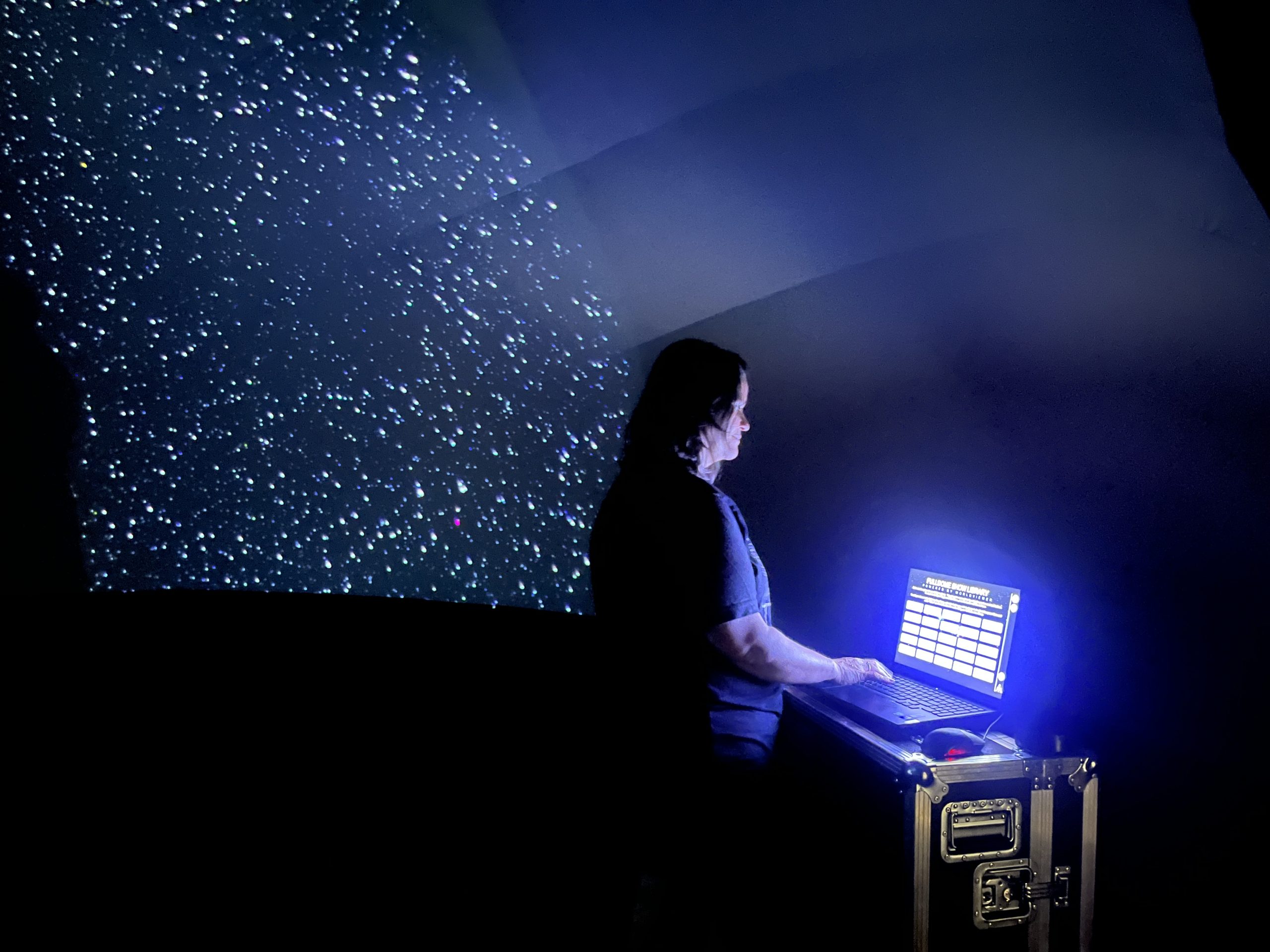 Educator creates content in Elumenati GeoDome Theater using WorldViewer CMS