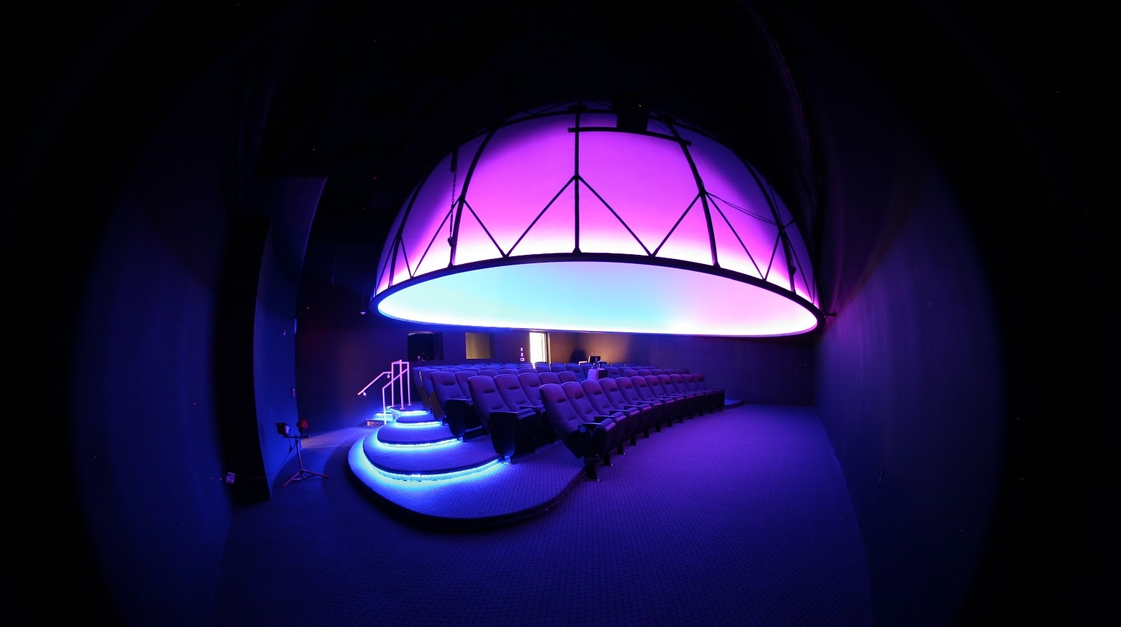 Elumenati GeoDome Evolver planetarium at the Lower Eastside Girls Club