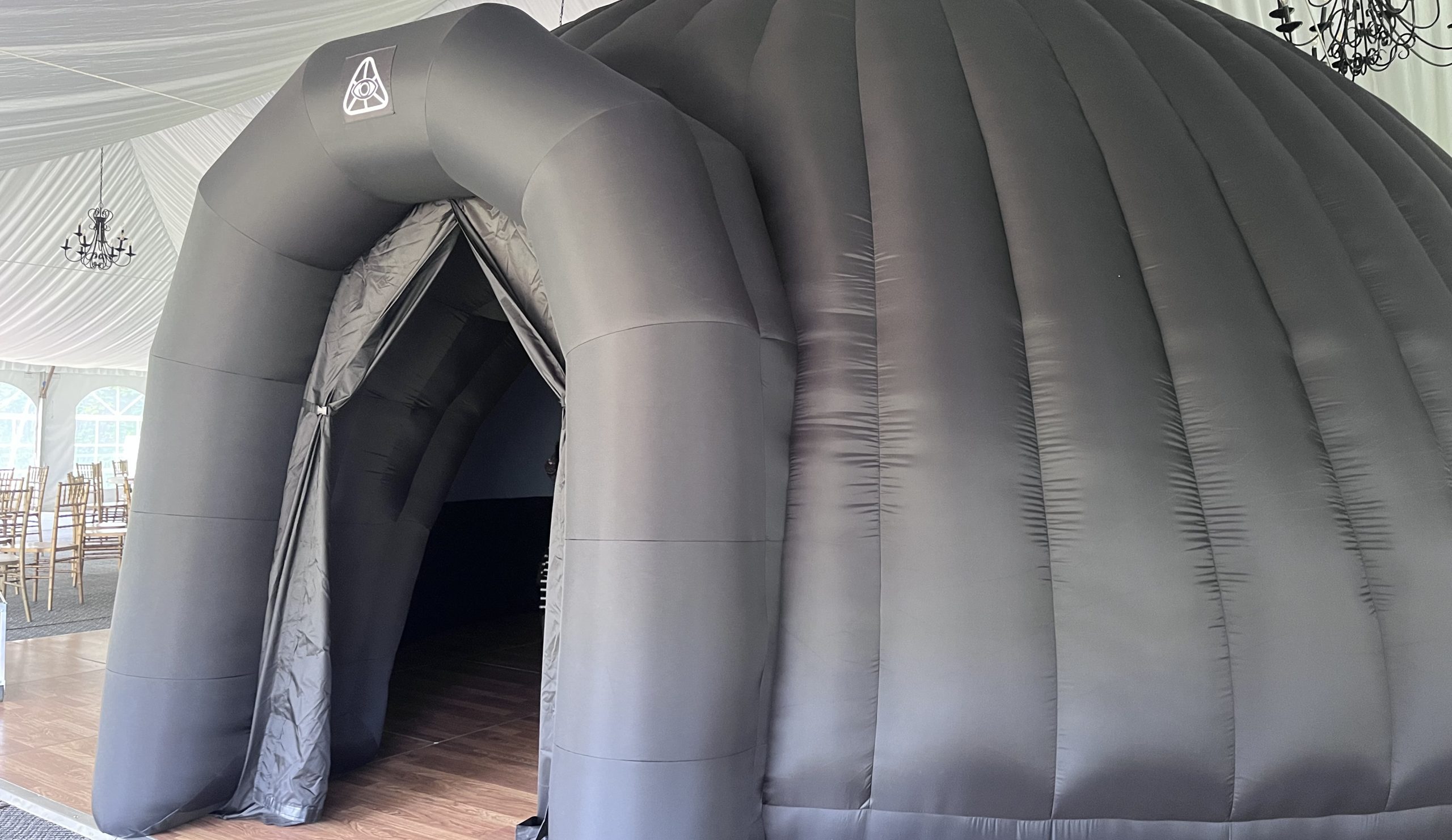 OpenDome doorway on GeoDome Theater at Vanderbilt Planetarium